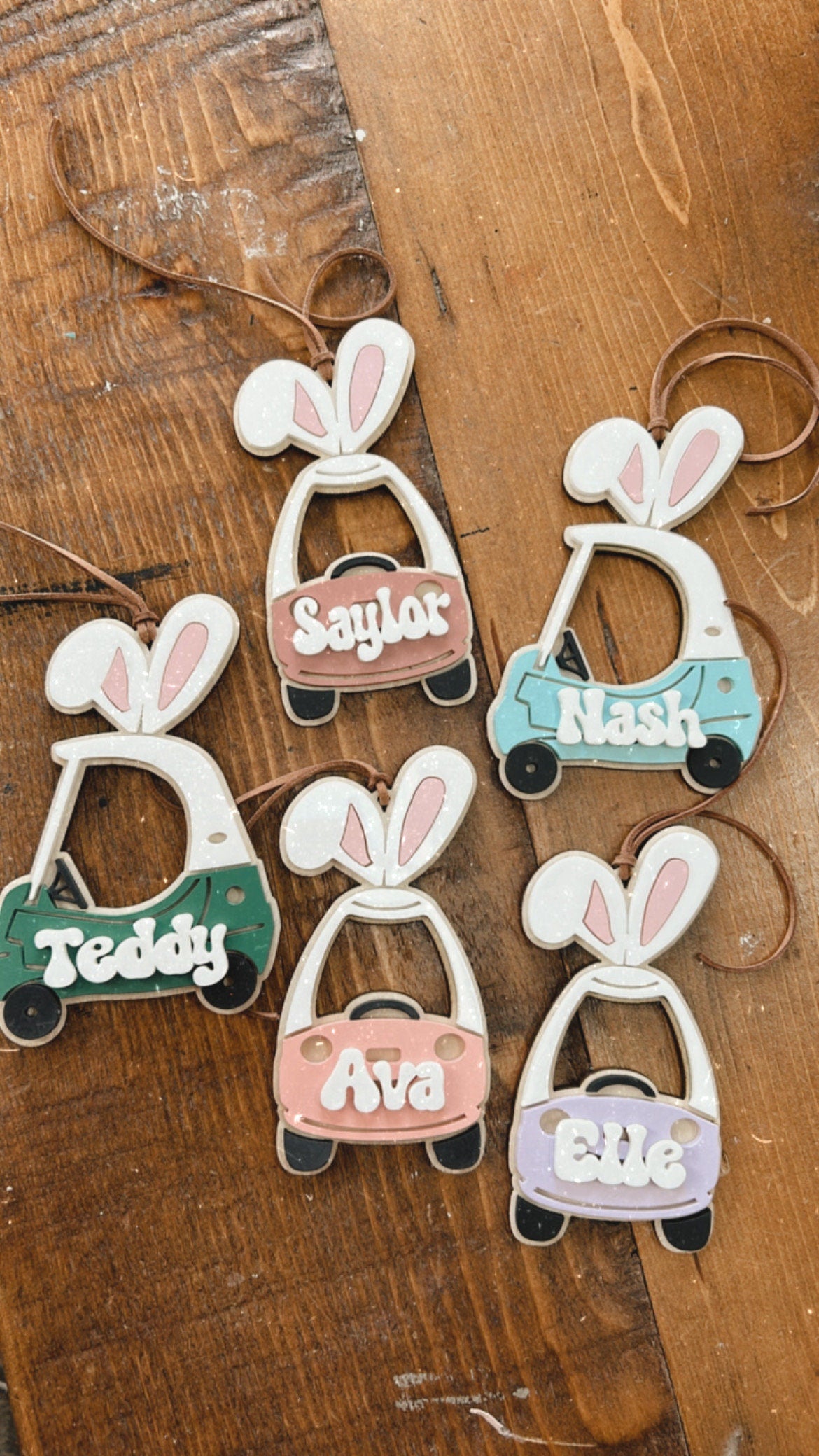Easter Bunny Car Tag