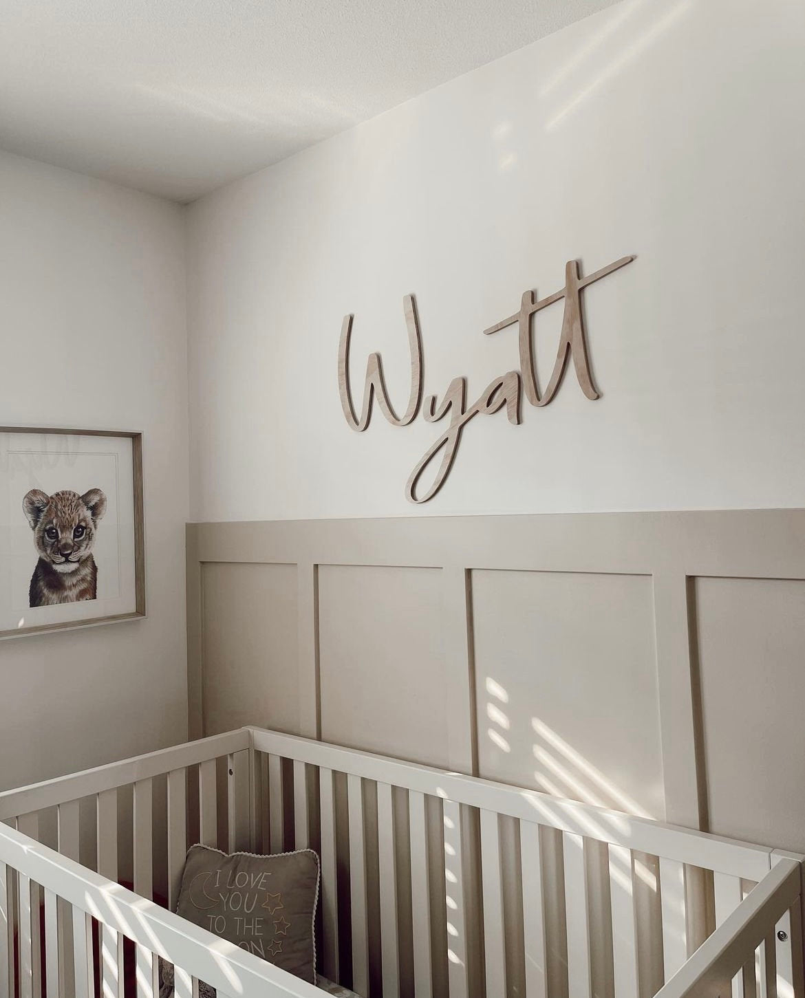 3D Nursery Name Sign// LASER CUT