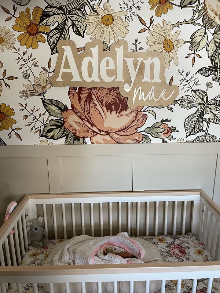 3D Nursery Name Sign // LASER CUT
