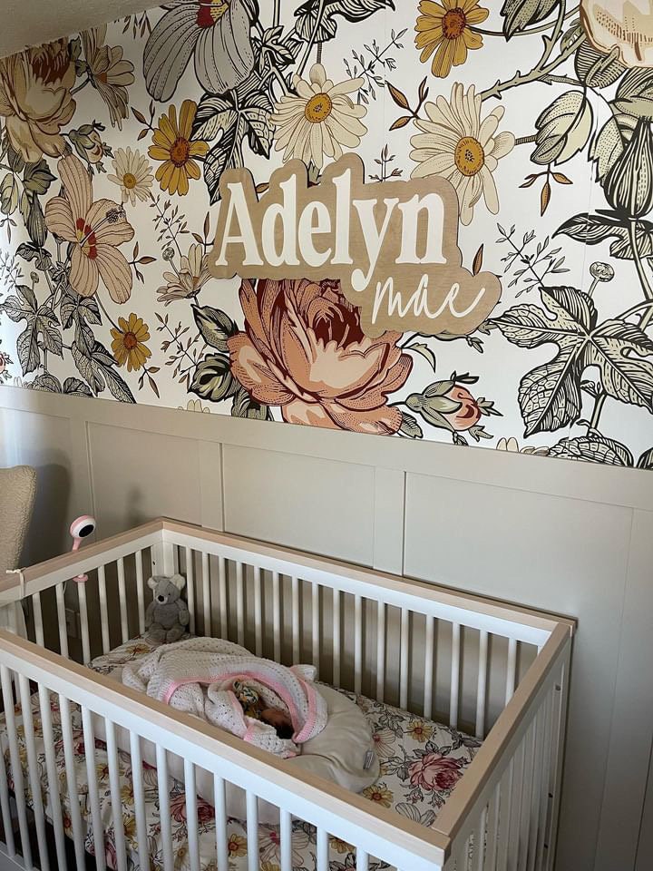 3D Nursery Name Sign // LASER CUT