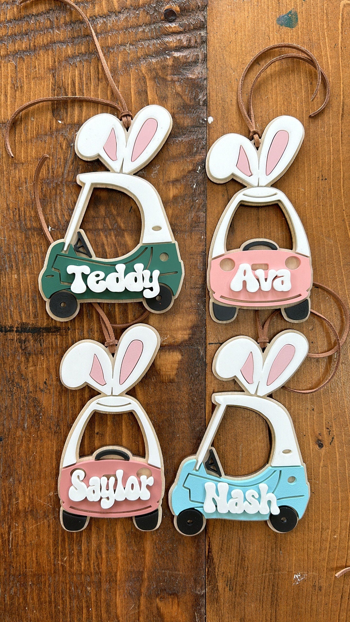 Easter Bunny Car Tag