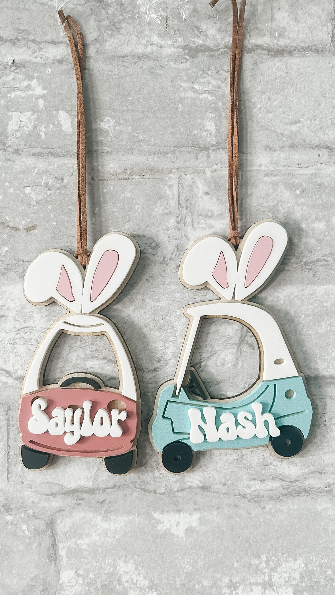 Easter Bunny Car Tag