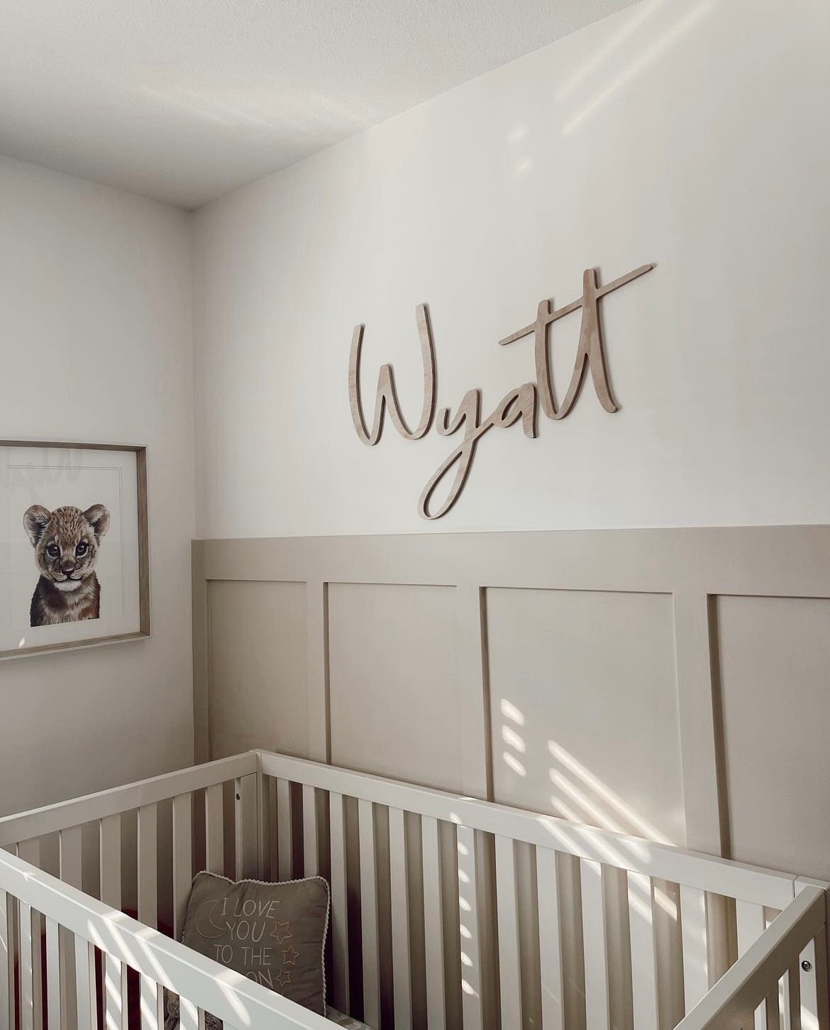 3D Nursery Name Sign// LASER CUT