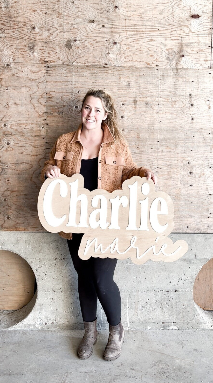 3D Nursery Name Sign // LASER CUT