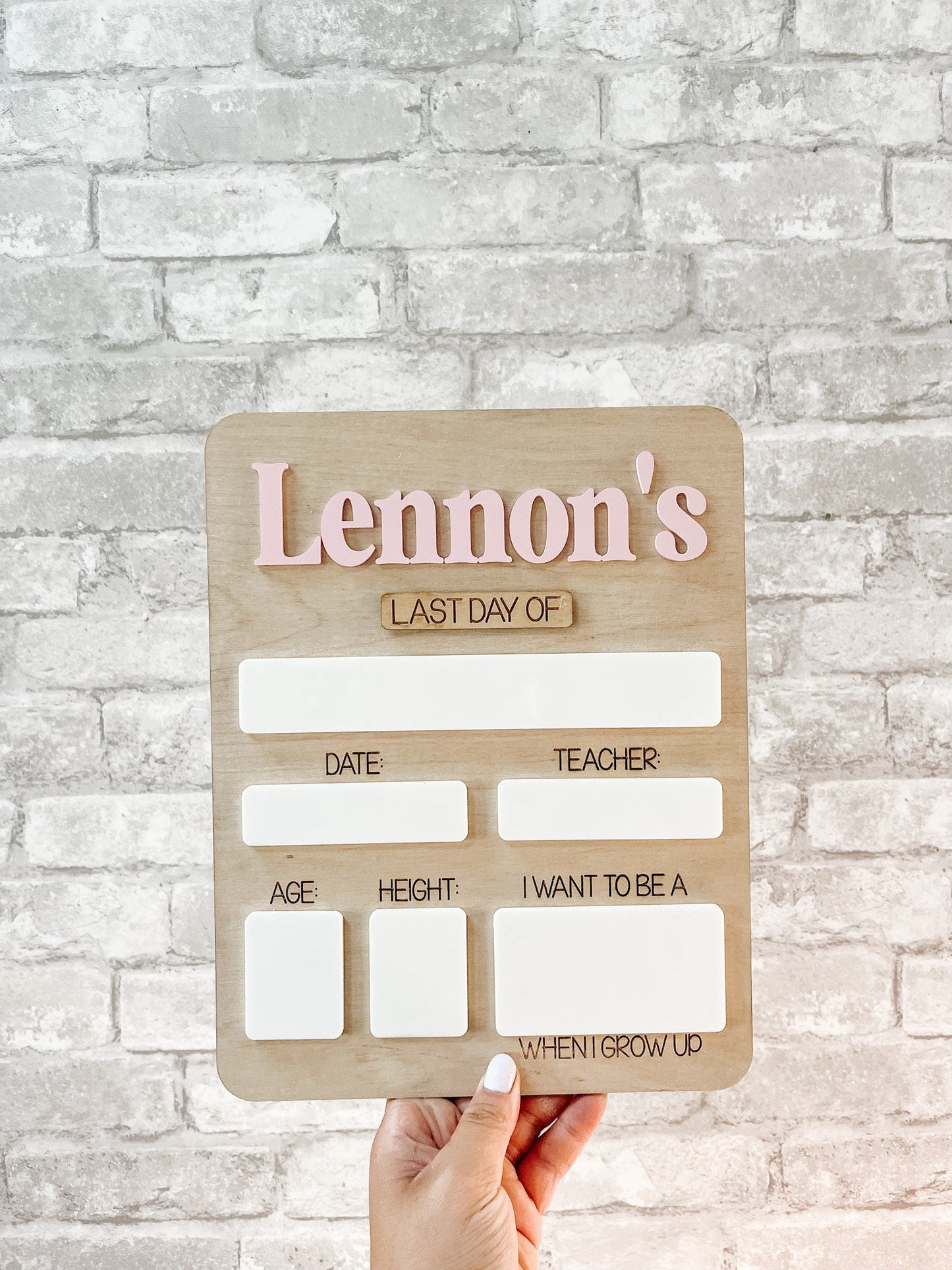 First Day/ Last Day Of School